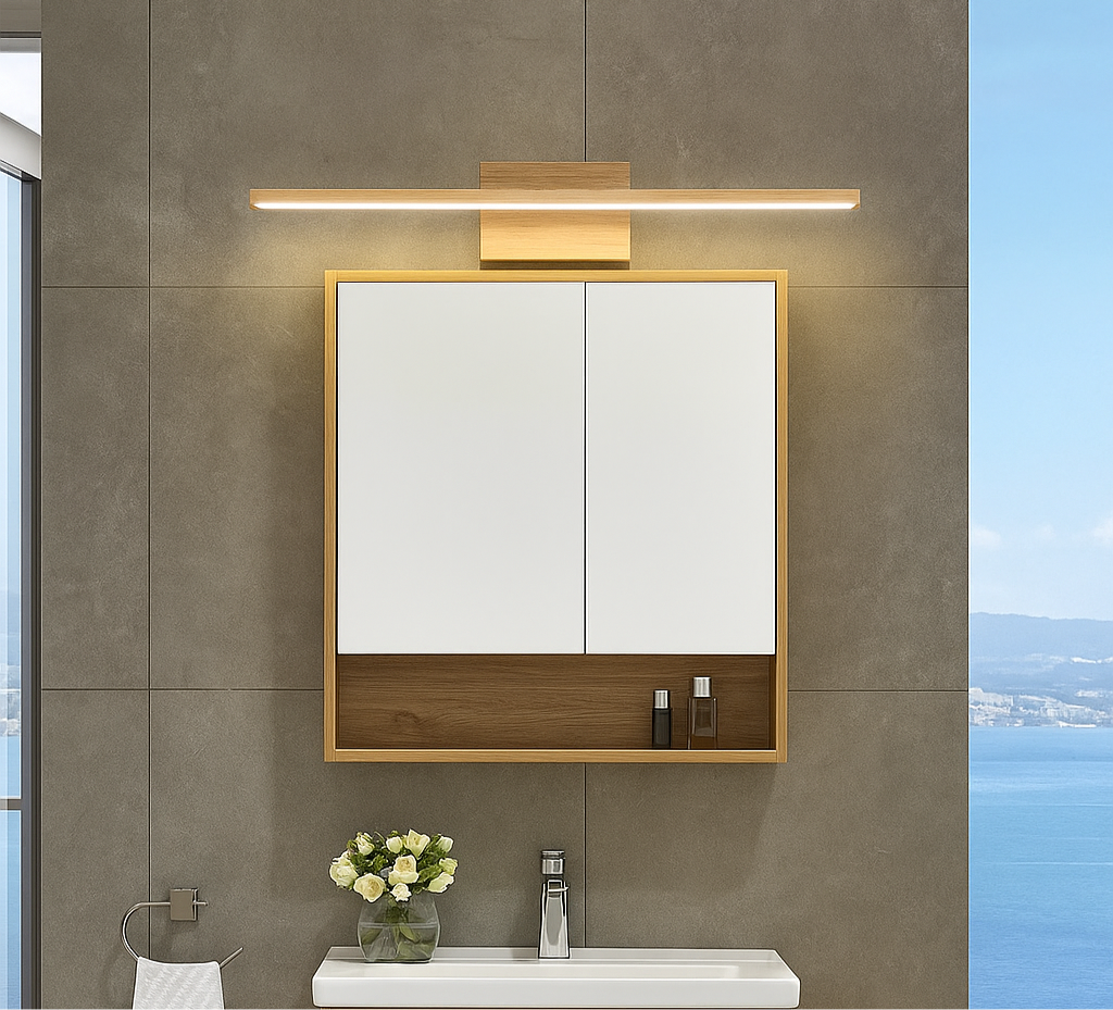 Nordic Natural Wood Vanity Light