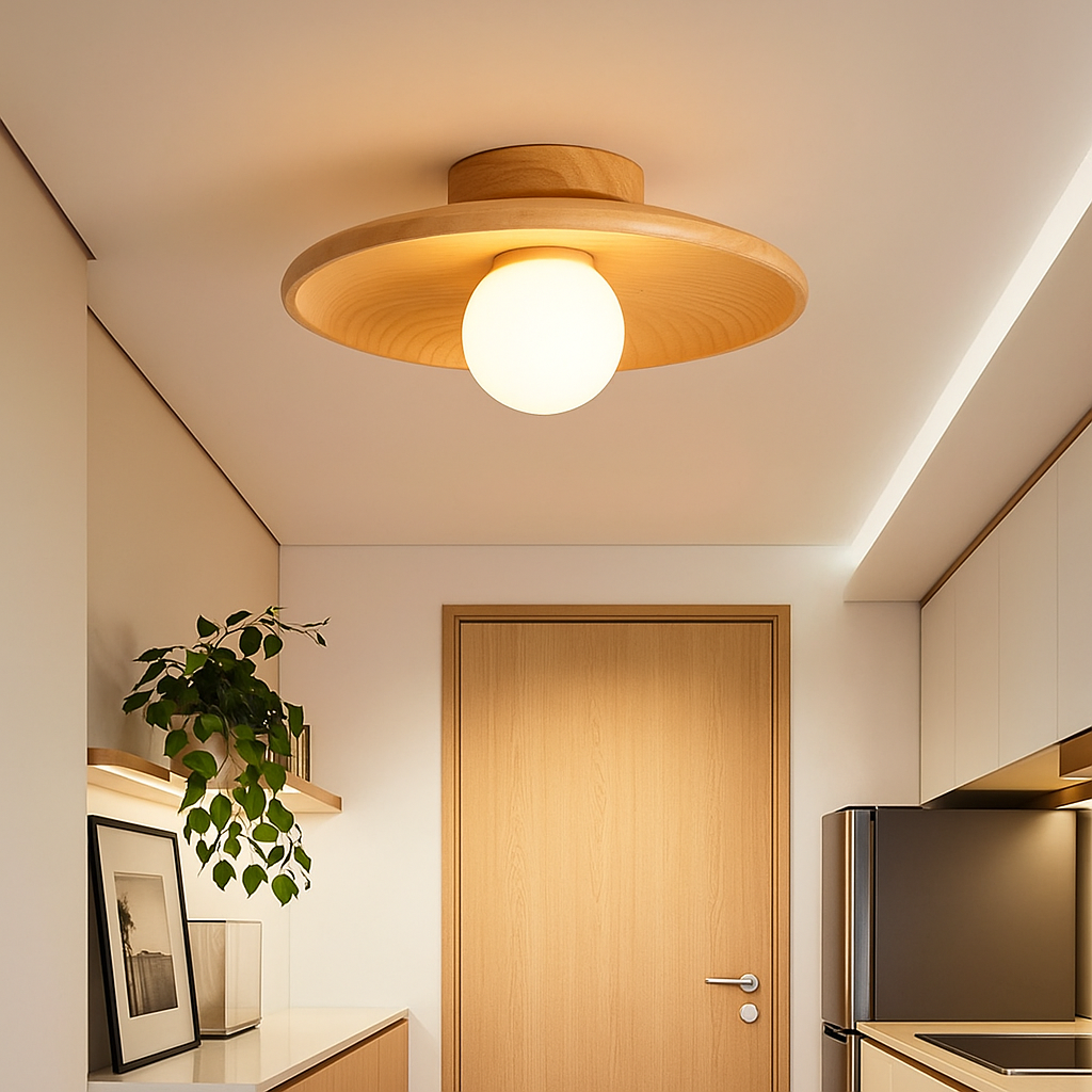 Oaken Ceiling Light